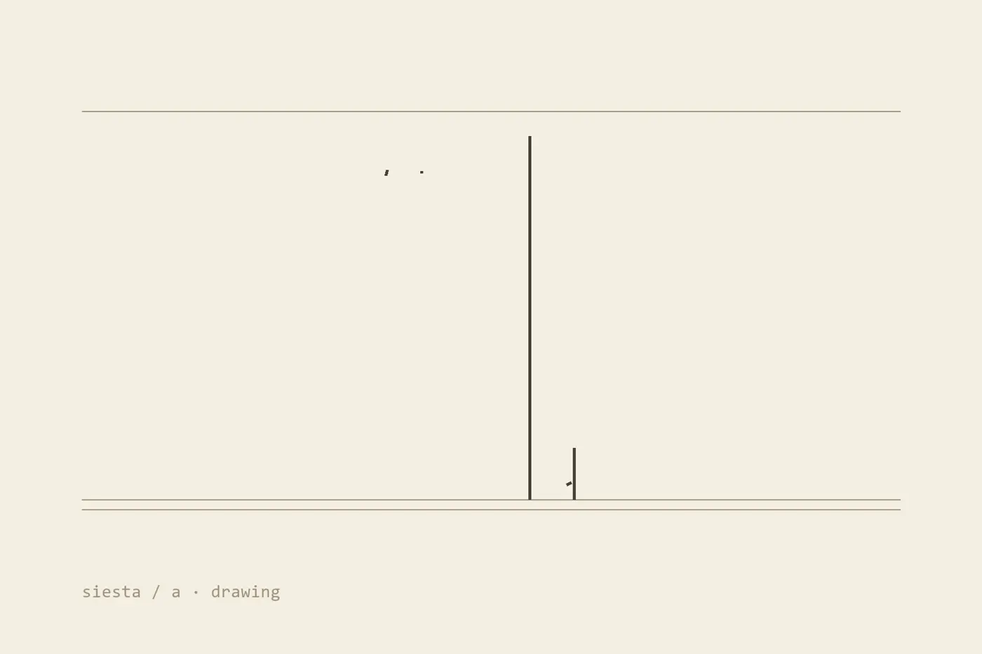 An animation of the Siesta letter a being made: the outline draws itself over the metric guides, the control points land for the extrema check, and the letter fills into its compiled form.