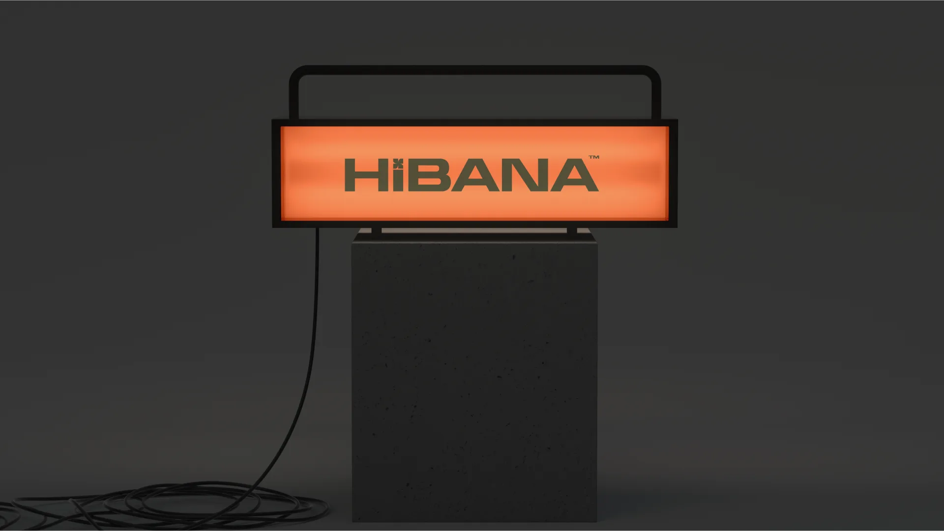 A JCDecaux screen on a subway platform running the Soft Brown Hibana pattern as a train passes